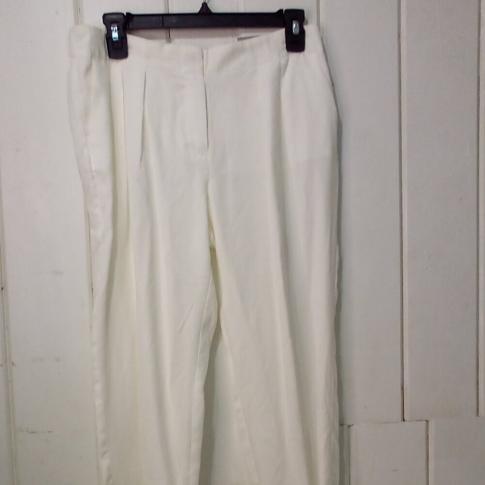Chico's Skimmer Pants Cropped Women 0 (4) Casual Lightweight White